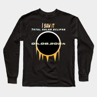 I Saw It Solar Eclipse T-Shirt Long Sleeve T-Shirt